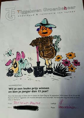 winnaar kleurwedtrijd opendag 2016